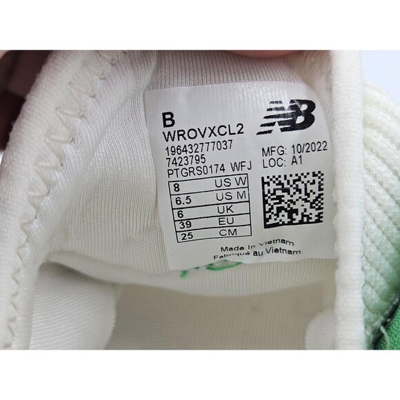 New Balance Roav RMX Women’s Size 8 B Running Shoes White Green Sneakers Slip On